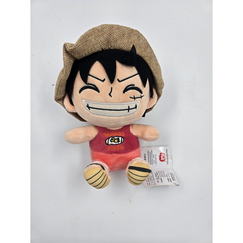 One Piece Monkey D. Luffy 12" Plush - Toei - Tamago Jiken Shirt NEW Tags